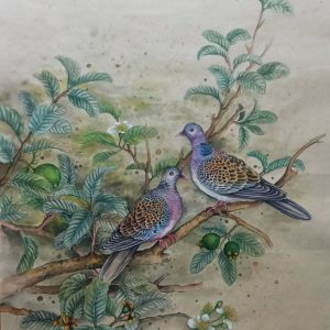 Tranh giấy Dó truyền thống "Tâm tình"