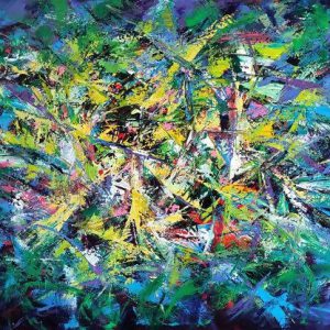 Tranh trừu tượng "Năng lượng xanh"