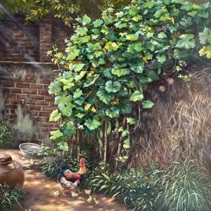 Tranh sơn dầu quê hương "Hương trong nắng 02"