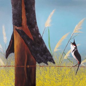 Tranh sơn dầu quê hương "Vỏ bọc"