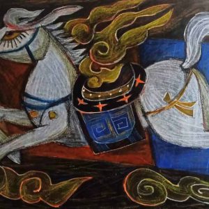 Tranh trừu tượng "Ngựa 2"