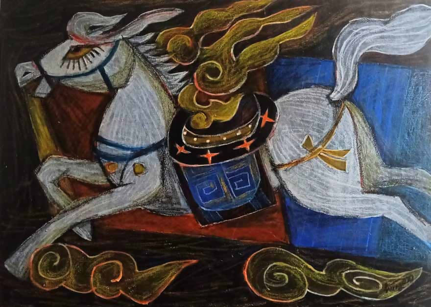 Tranh trừu tượng "Ngựa 2"