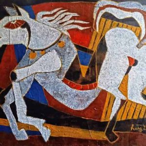 Tranh trừu tượng "Ngựa 1"