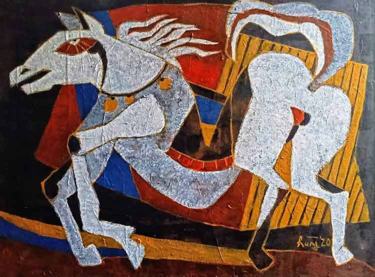 Tranh trừu tượng "Ngựa 1"