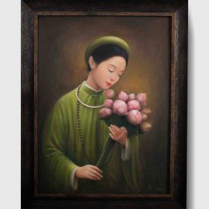 Tranh chân dung nghệ thuật "Dáng xưa 02"