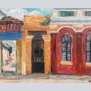 Tranh vẽ Sài Gòn "Hẻm 714 Nguyễn Trãi"