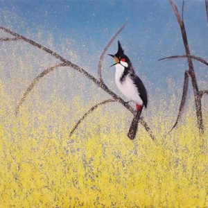 Tranh sơn dầu quê hương "Lẻ loi"