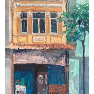 Tranh vẽ Sài Gòn "Hẻm 10 Yersin"