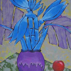 Tranh sơn dầu "Hoa chuối rừng 8"