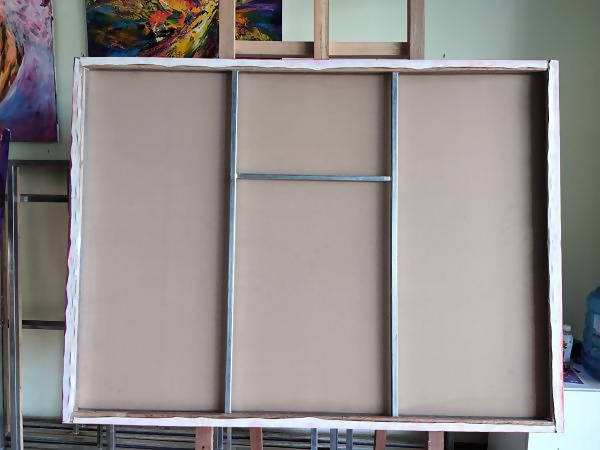 Tranh trừu tượng "Cơn mưa cuối hạ" - Ảnh 4