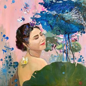 Tranh chân dung nghệ thuật "Bình yên"