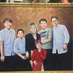 Vẽ tranh chân dung sơn dầu KT 61x91cm g1