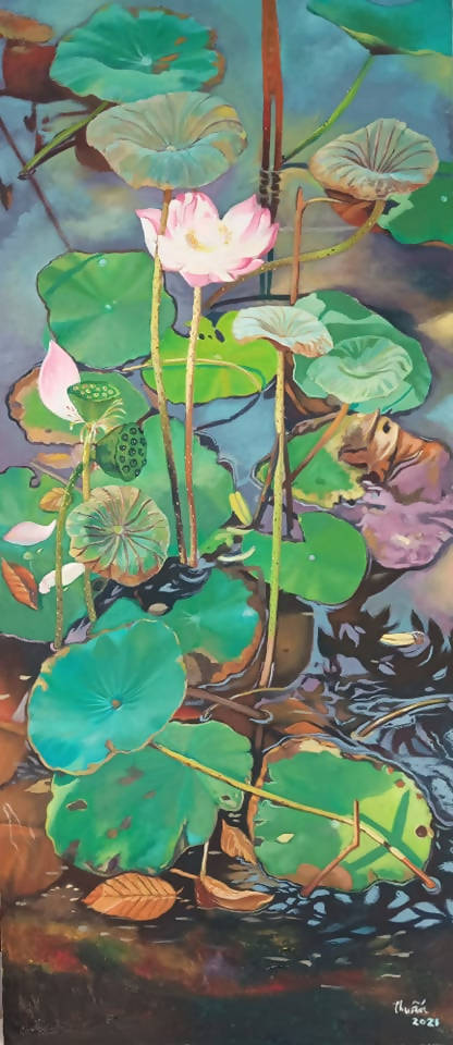 Tranh sơn dầu "Nắng thu"