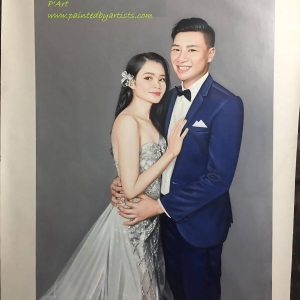 Vẽ tranh chân dung sơn dầu KT 41x51 cm g1