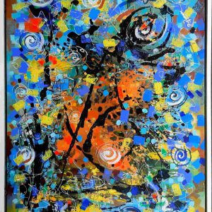 Tranh sơn dầu "Trừu tượng 1"