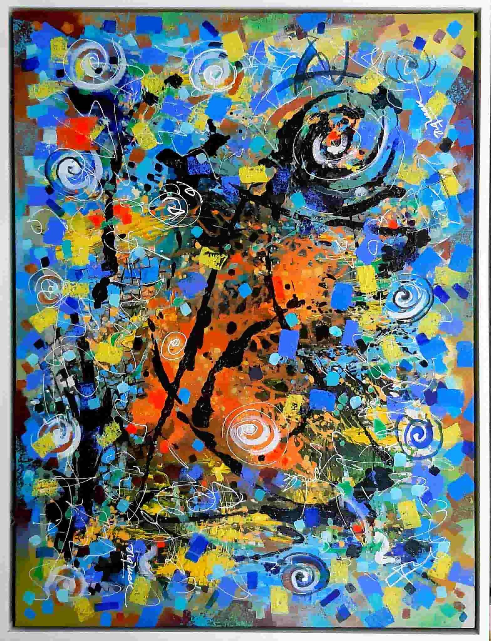 Tranh sơn dầu "Trừu tượng 1"