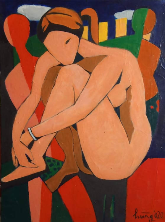 Tranh trừu tượng "Nỗi nhớ"