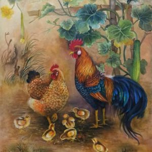 Tranh sơn dầu "Hạnh phúc"