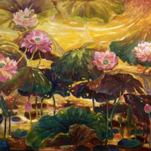 Tranh sơn dầu "Sau ánh mặt trời"