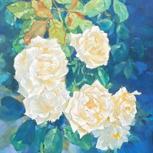 Tranh sơn dầu nghệ thuật "Hoa trong nắng"