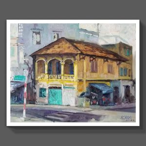 Tranh vẽ Sài Gòn "Chợ lớn"