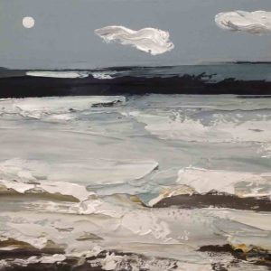 Tranh vẽ phong cảnh biển "Những áng mây trôi"
