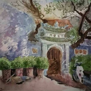 Loạt tranh màu nước nghệ thuật