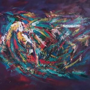 Tranh trừu tượng "Bay tự do"