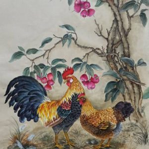 Tranh giấy Dó "Tình xuân"