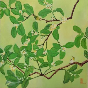 Tranh sơn dầu "Tháng ba mùa cũ"