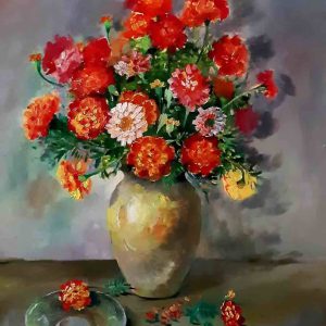 Tranh tĩnh vật hoa "Nắng thu"