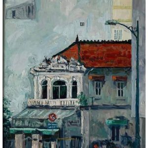 Tranh vẽ Sài Gòn "183 Bến Vân Đồn"