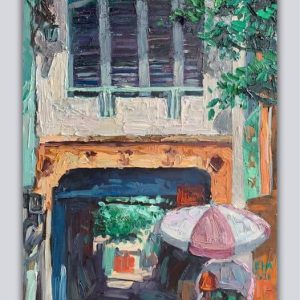 Tranh vẽ Sài Gòn "Hẻm 68 Nguyễn Thái Bình"