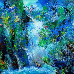 Tranh trừu tượng "Suối nguồn"