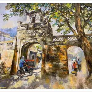 Tranh phong cảnh Hà Nội "Ngày nắng 12"