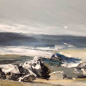 Tranh vẽ phong cảnh biển "Đôi bạn"