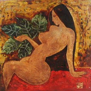 Tranh sơn mài nghệ thuật "Nude"