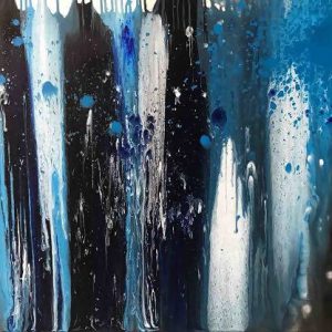 Tranh trừu tượng Ngũ Hành "Thủy 1"