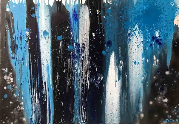 Tranh trừu tượng Ngũ Hành "Thủy 1"