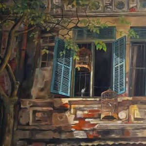 Tranh phong cảnh mùa thu "Tâm sự mùa thu"