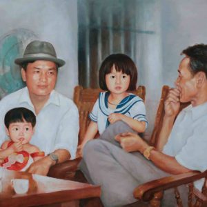 Vẽ tranh chân dung sơn dầu KT 61x77cm