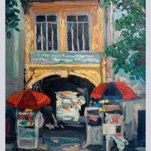 Tranh vẽ Sài Gòn "Hẻm 158 Nguyễn Công Trứ"