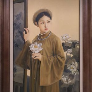 Tranh chân dung sơn dầu "Nét Việt"