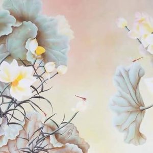 Tranh sơn dầu nghệ thuật "Hương xưa"