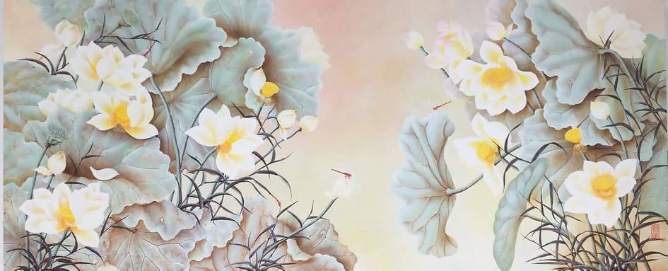 Tranh sơn dầu nghệ thuật "Hương xưa"