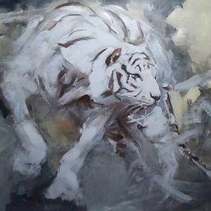 Tranh nghệ thuật Bạch hổ