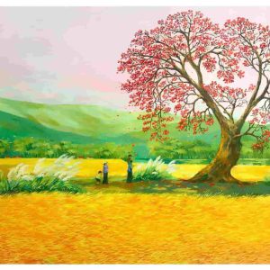 Tranh sơn dầu đồng quê "Quê hương"