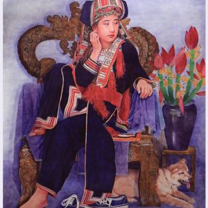 Tranh chân dung "Em Triệu Hương"