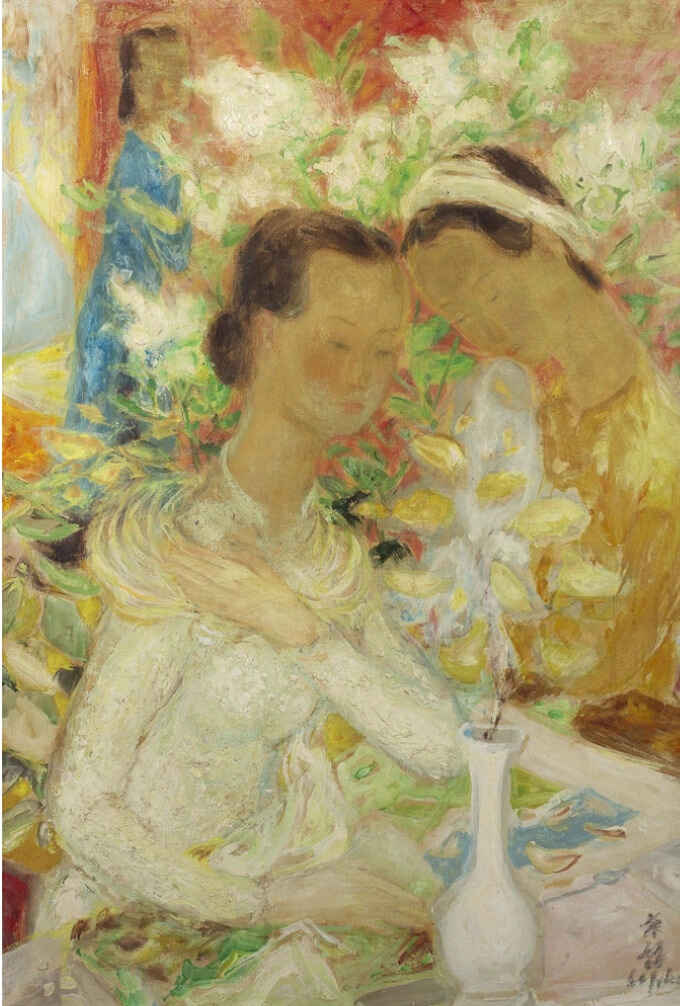 Tác phẩm "Hai chị em" hoạ sĩ Lê Phổ (127.400 Euro)