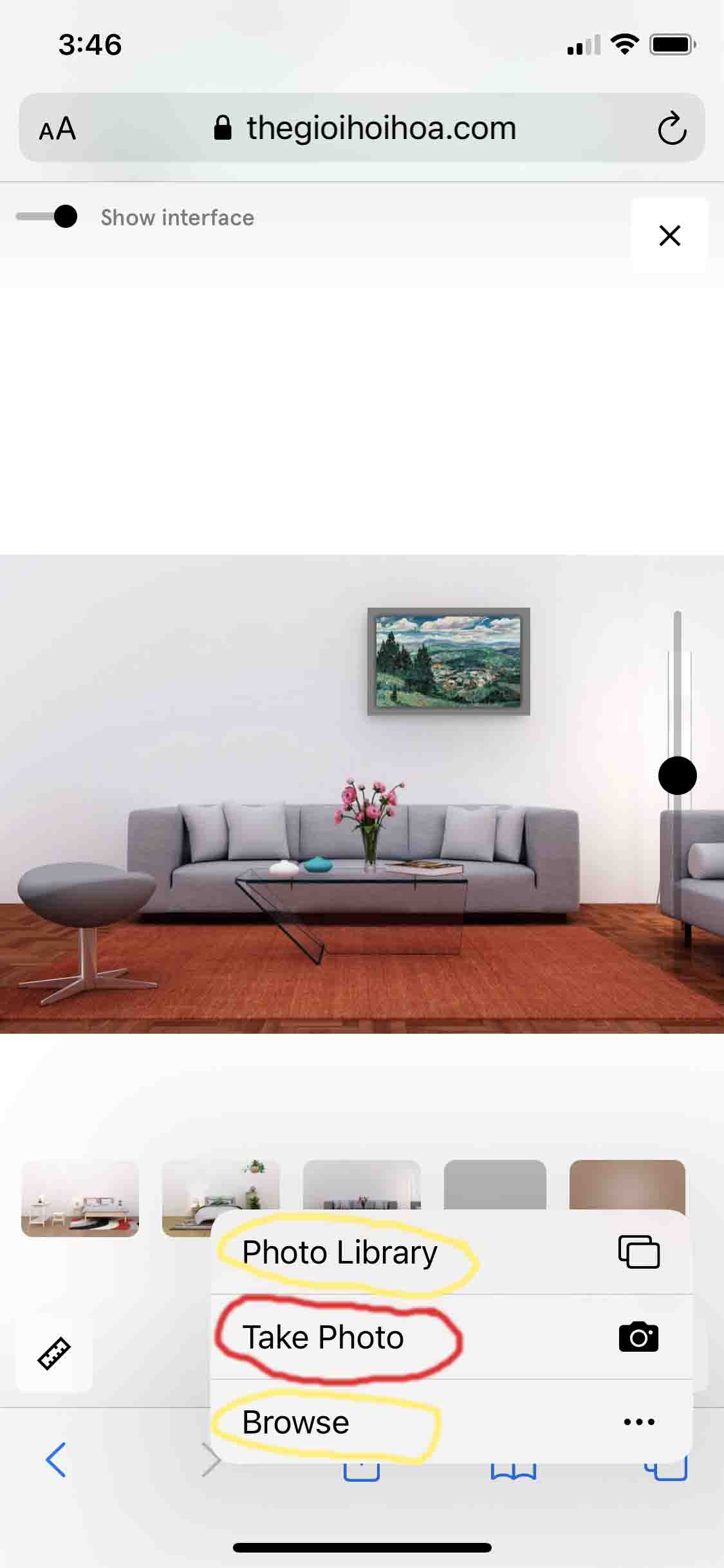 Tìm kiếm hình nền từ điện thoại hoặc máy tính để sử dụng hoặc dùng take photo (thay cho bước 1)